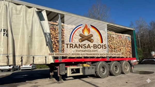 LKW-Ladung 50,4 RM Brennholz - Buche - 25 cm - kammergetrocknet - 1,8 RM Paletten